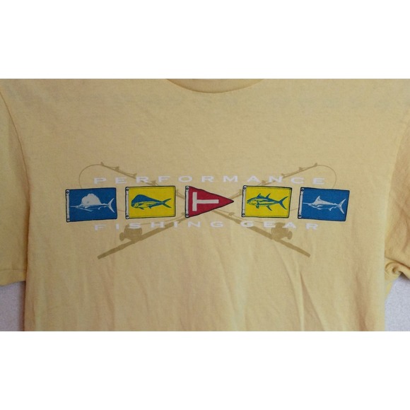Columbia PFG T-Shirt. Men's Large. Yellow - Picture 1 of 7